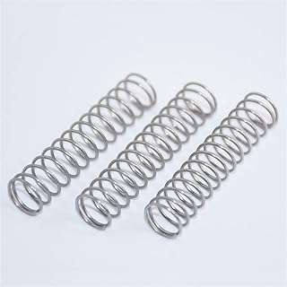 Bclla Zkenyao-Spring 20pcs Small Compression Spring Wire Diameter 0.5mm Outer Diameter 5mm Stainless Steel Length 5mm-50mm, More Durable (Length : 5x50mm)
