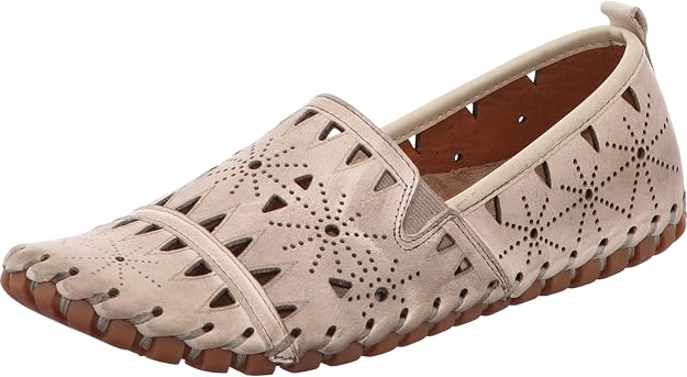 Gemini 031225-02 Damen Schuhe Ballerinas Slipper Mokassins Leder 