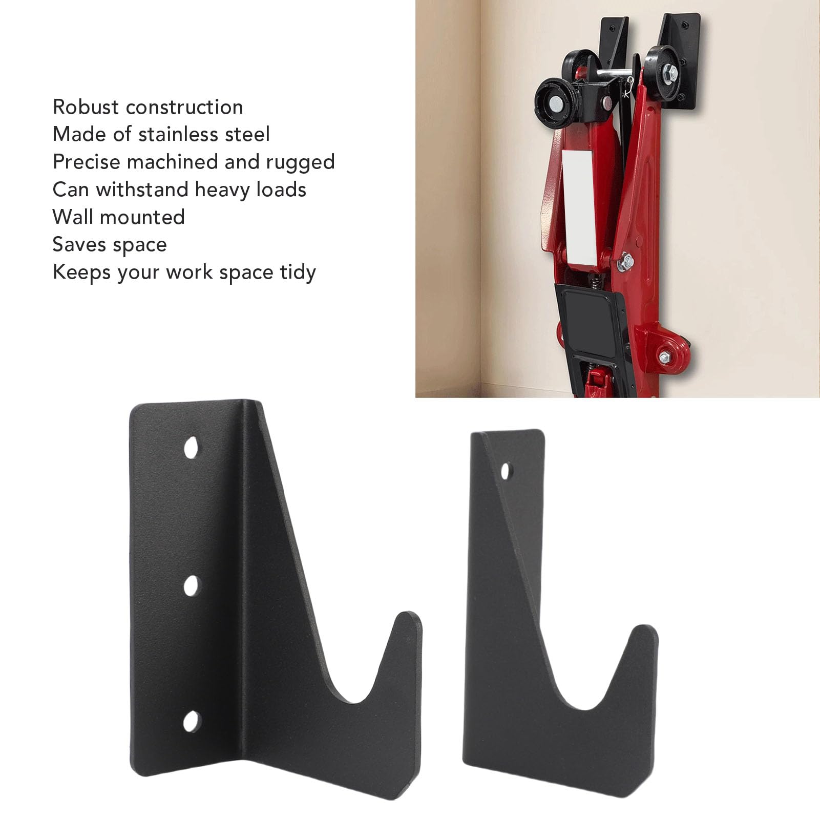 Lot de 2 Supports de crics de Sol, Support Mural, Organiseur, chandelles hydrauliques pour Voiture, Accessoires pour remorque
