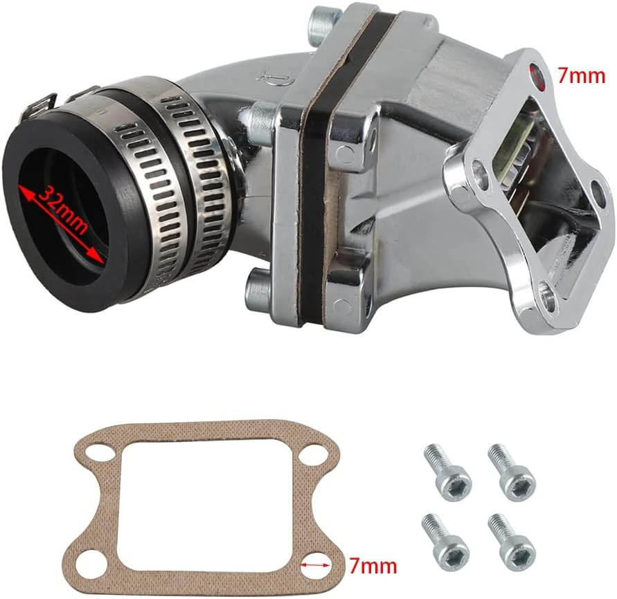 YAEGER VM24 Carburetor for Dio Reed Valve&Cylinder Setup&Carburetor&Machined Block 80cc Gas Motorized Bike