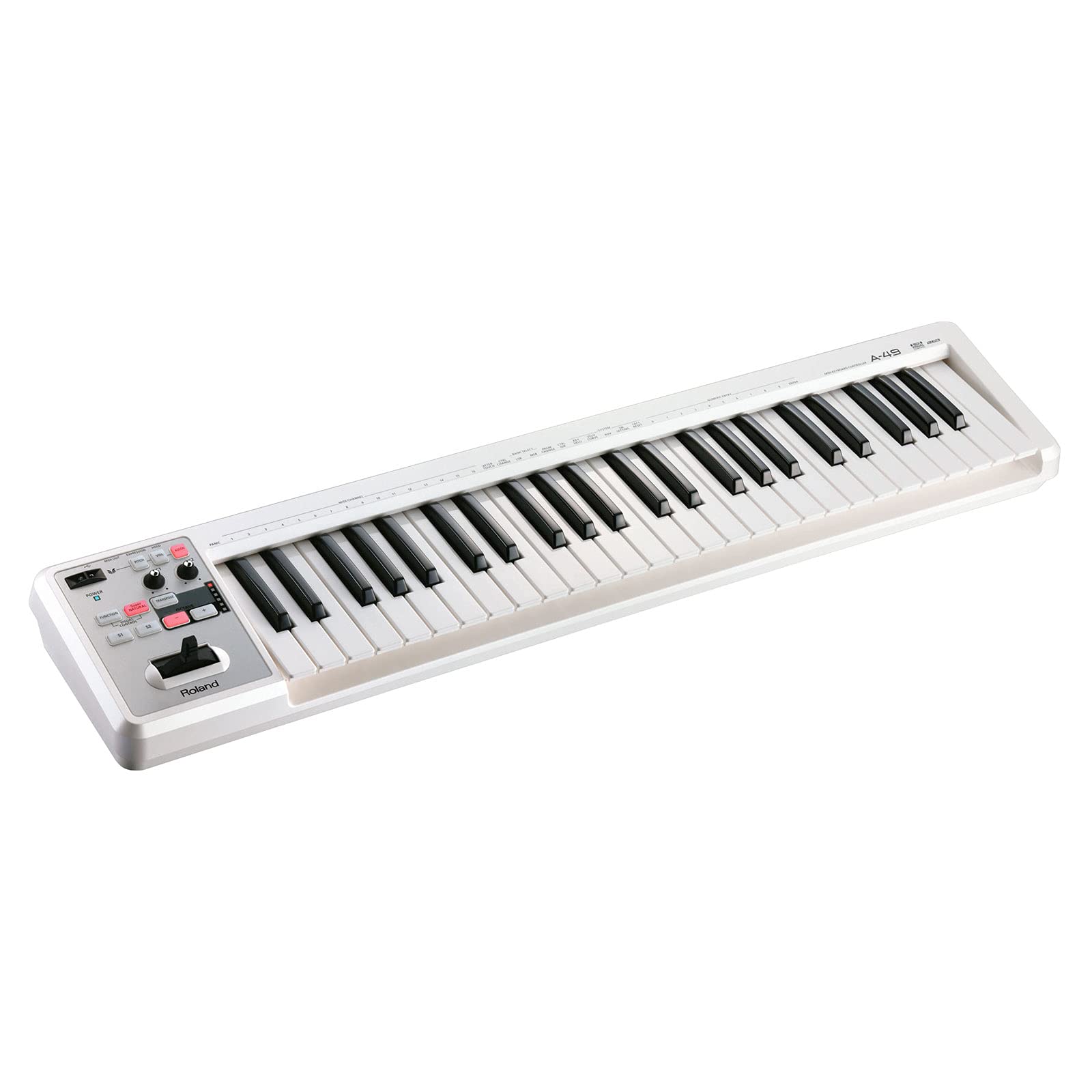 Roland Tastiera MIDI A49 bianco + cavo Keepdrum MIDI 2 m