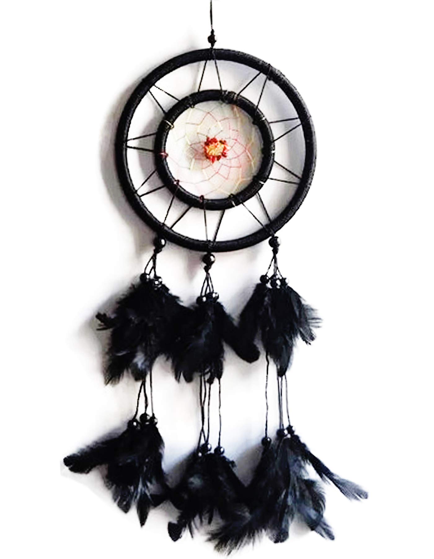 Black Dream Catcher Wall Hanging with Spiral Web Design Dimension (l*b) 60cm * 17 cm-image-7