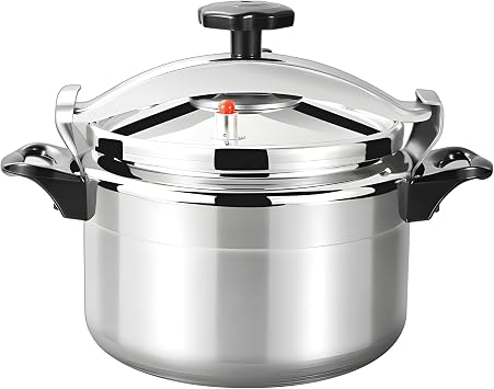 Aluminium Pressure Cooker with Safety Valve Large Capacity Induction Cookware Canning Pot with Anti-Scald Handles Canning Pot Easy Open 3L
