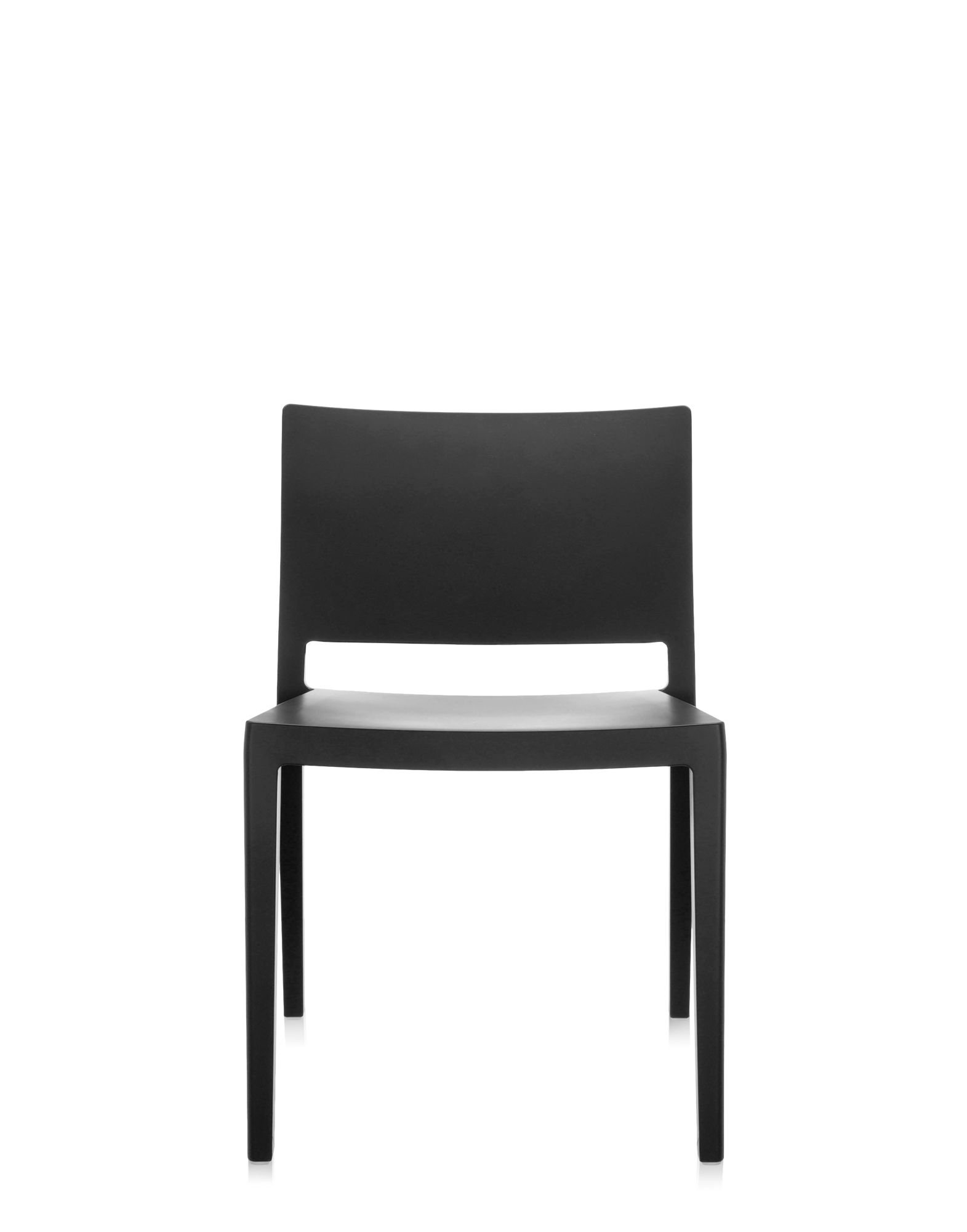 Kartell LIZZ MAT Chaise lot de 2, noir