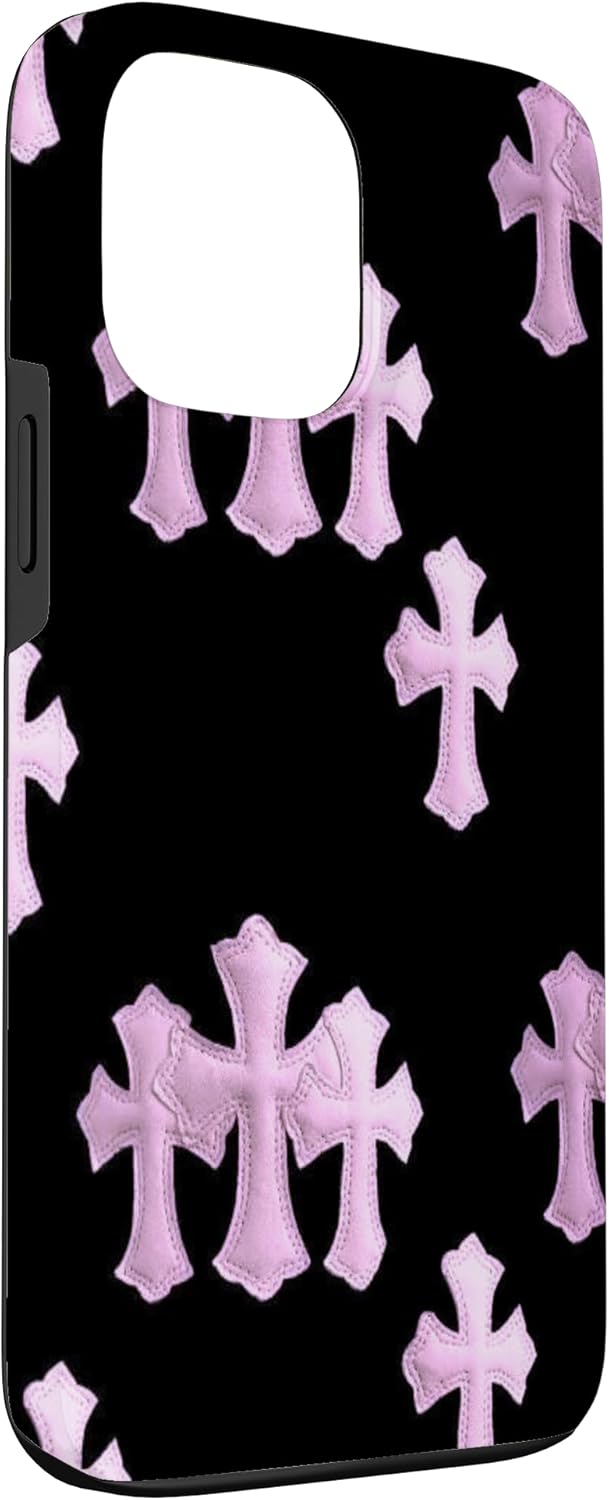 pink HEARTS crossing Case for iPhone 13 Pro Max