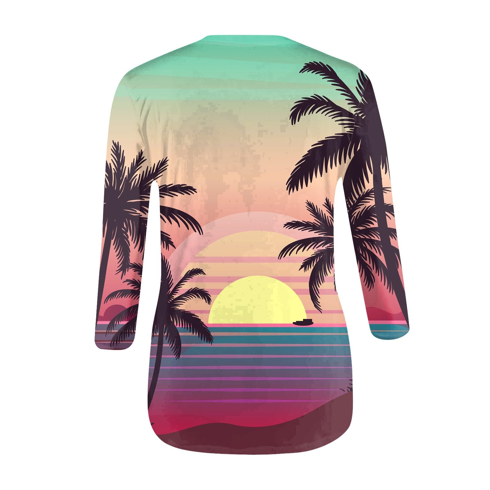 ChicCrate Top primaverile da donna alla moda a maniche lunghe girocollo felpa geometrica blocchi di colore camicetta da lavoro camicetta ampia tunica