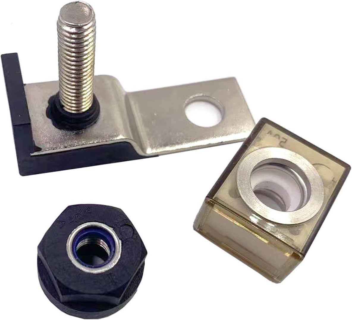 1pcs MRBF Terminal Fuse Block Kit - Single Stud 5/16" Compact Marine Rated Battery Fuse 50A-300A(50a Fuse Only)