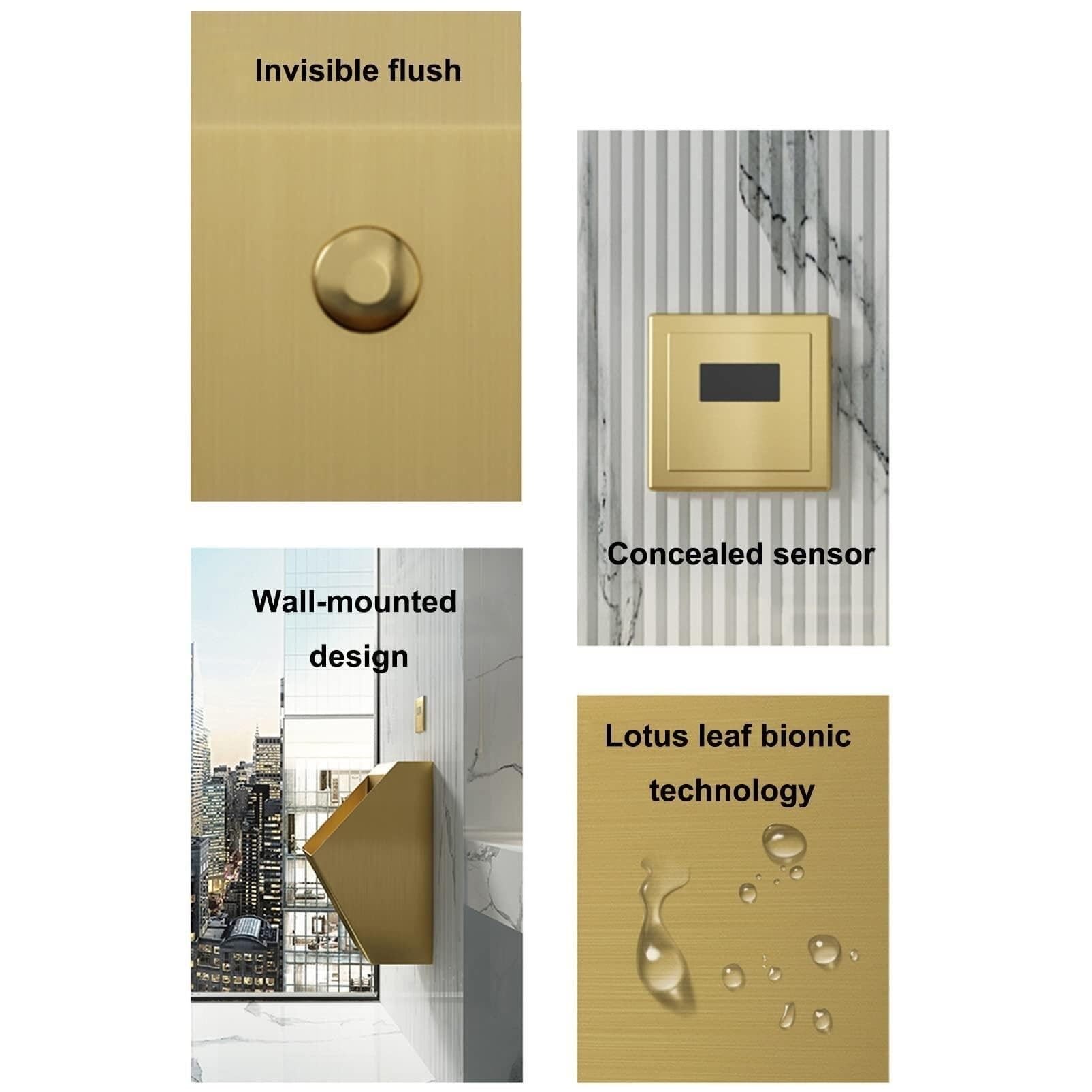 Urinal Sensor Spülung - Berührungslos Für Haushalt & Öffentliche Toiletten