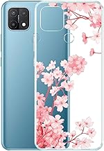 Case Compatible with Oppo A35/A15, Shockproof Bumper with Transparent Design Silicone Clear Anti-Yellow Case 08