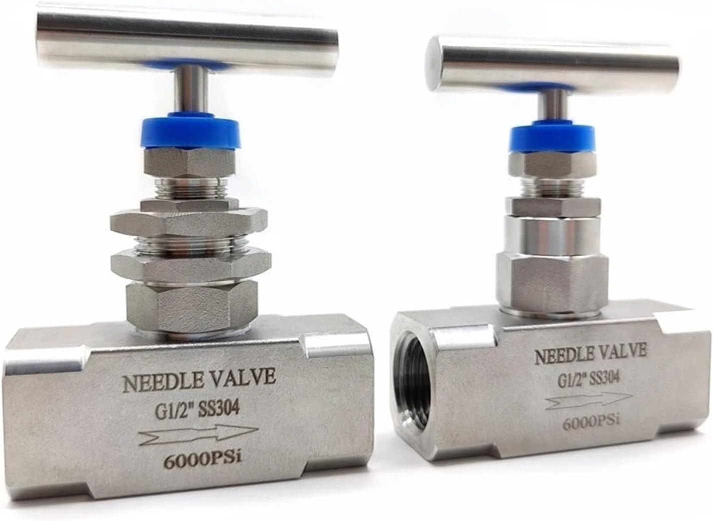 Stainless steel high pressure needle valve 6000 psi 1/4" 3/8" 1/2" Instrument tube through board type female thread globe valve(1/4",G_THROUGH BOARD TYPE)