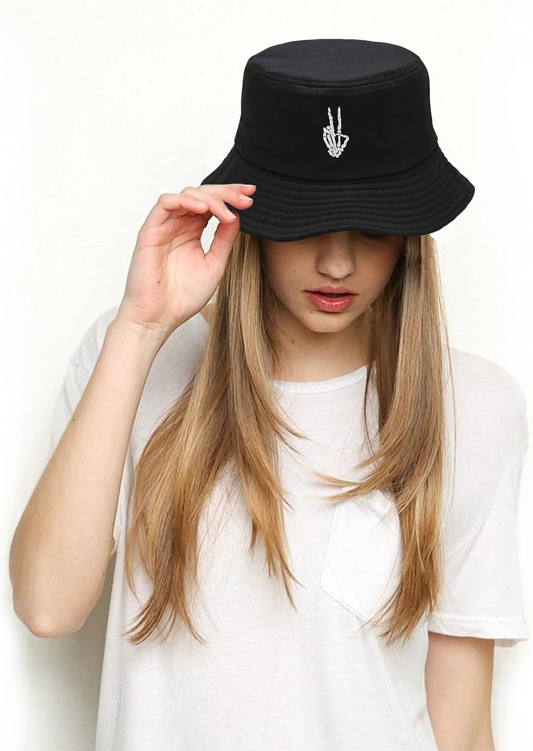 Trendy Cotton Bucket Hat for Women Men Beach Fisherman Cap Sun Hats image 2