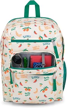 JANSPORT BIG STUDENT Large Backpack, 15 inch laptop compartment, Five A Day Cream (Multicolor)