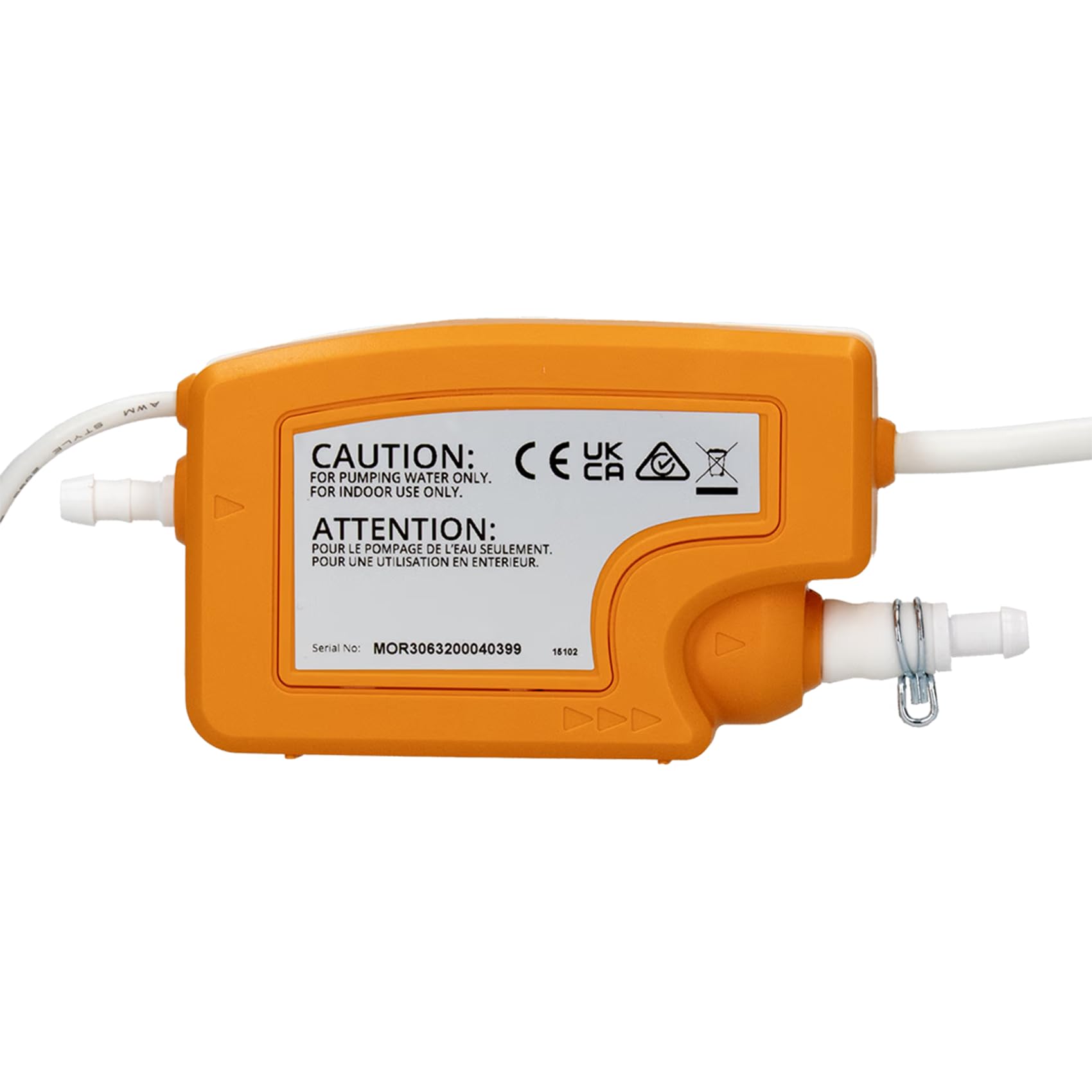 Aspen Pumps Silent+ Mini Orange FP3430, Pompe de Relevage des Condensats pour Climatiseur, Mini Pompe à Condensats pour Splits jusqu’à 40 kW, 35 l/h, 10 m, Ultra Silencieuse 16 dB(A), 5ᵉ Génération