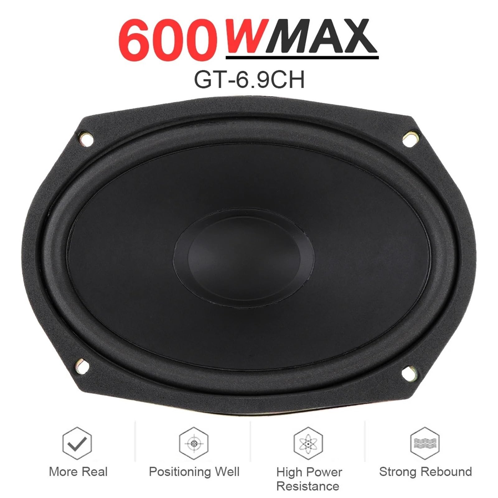 1 sztuka 6x9 cali 600 W 12 V głośniki samochodowe uniwersalny subwoofer samochodowy audio muzyka stereo pełnozakresowe głośniki