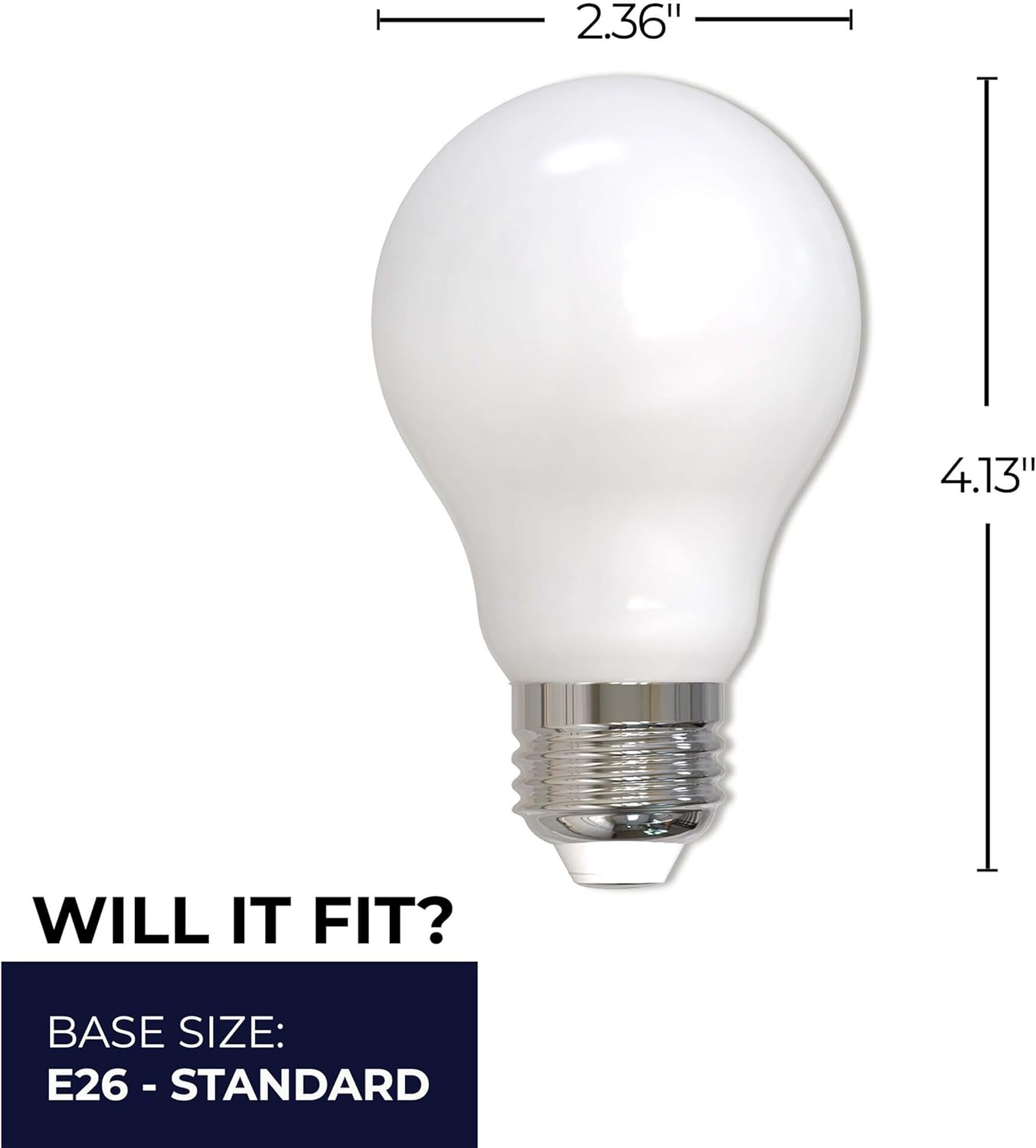 Bulbrite 776918 - LED14A19/27K/FIL/M/3 A19 A Line Pear LED Light Bulb (4 Pack)