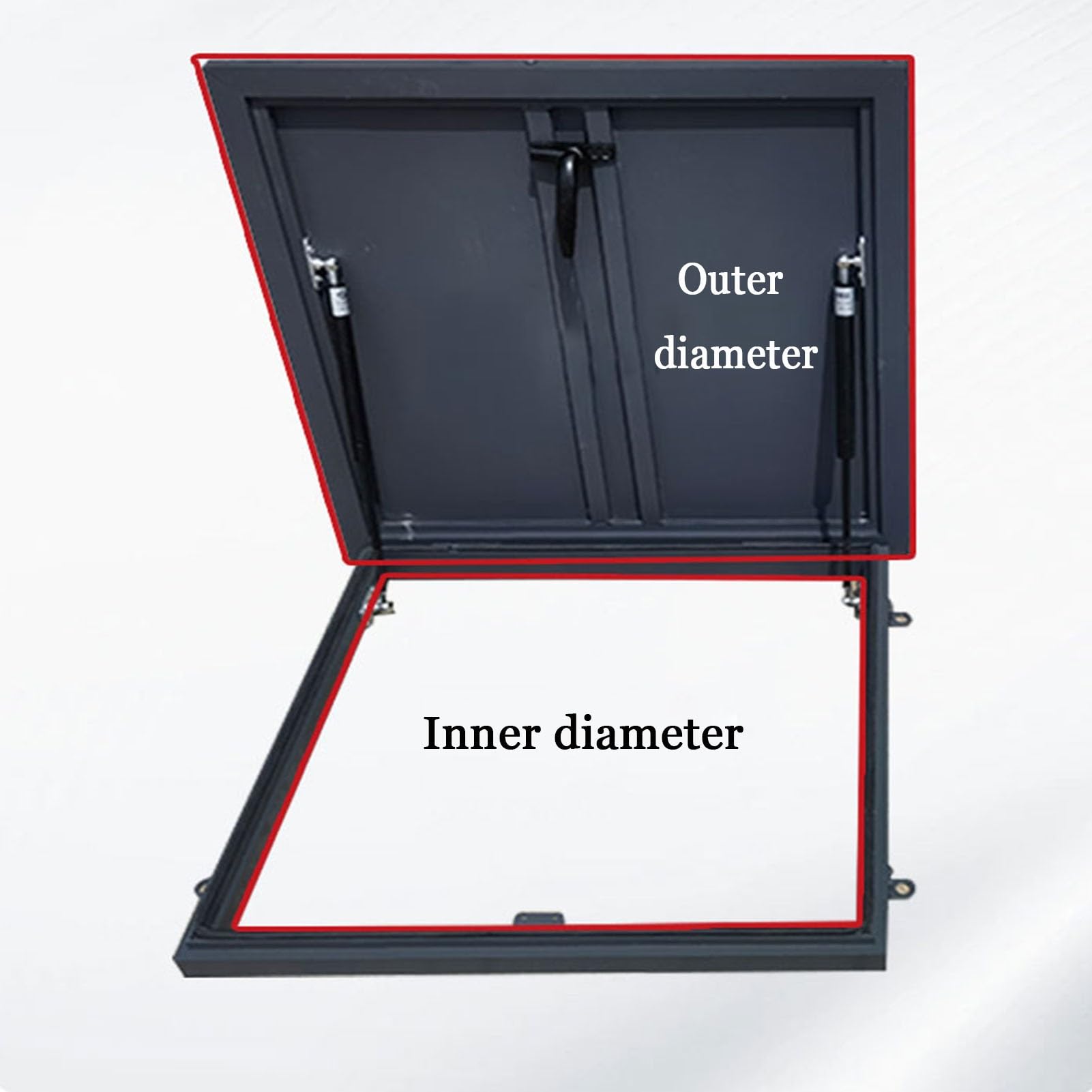 Trappe d'accès en Fonte pour Inspection de Plafond (75 x 75 cm) - Solution pour Refroidisseur d'air de toiture