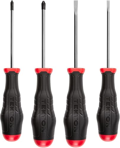 TEKTON Juego de destornilladores de alto par, 4 piezas (#1-#2, 316-14 in.)  DRV43015