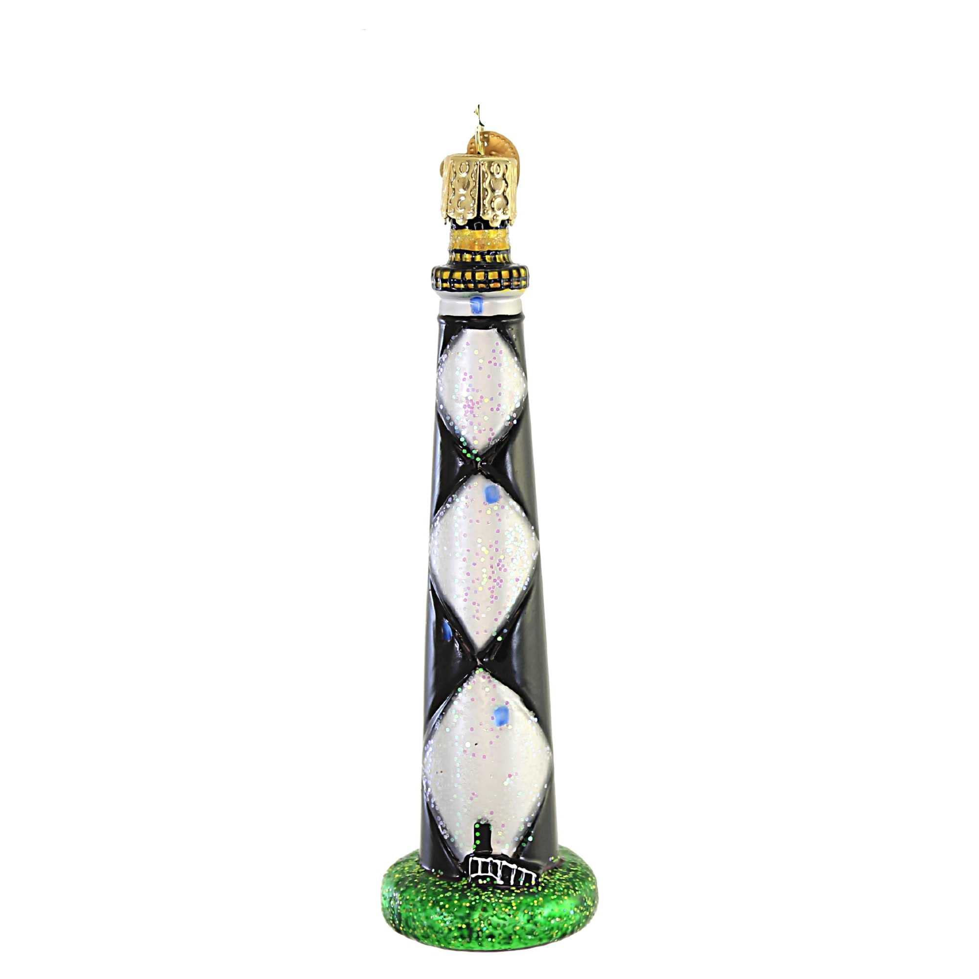 Old World Christmas Cape Lookout Lighthouse Glass Blown Ornament For Christmas Tree