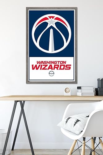 Miniatura 6 de Trends International NBA Washington Wizards - Póster de pared con logotipo 21, 22.375 x 34 pulgadas, versión premium sin marco