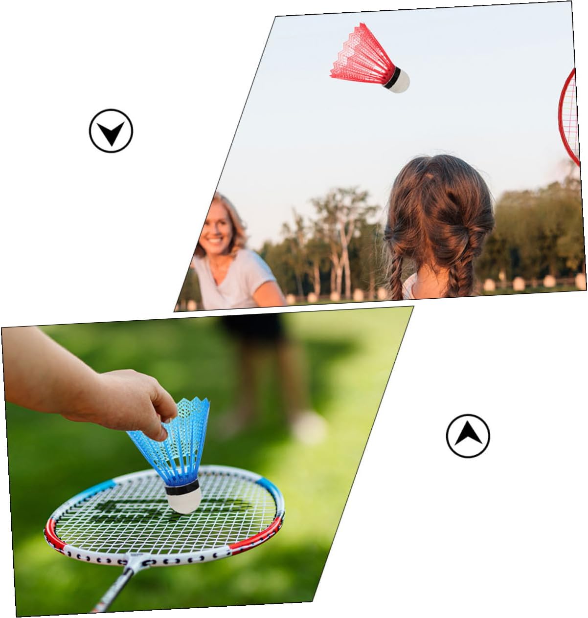 12Pcs Plastic Badminton Shuttlecocks Foam Heads Training Birdies for Sports for Indoor Activities