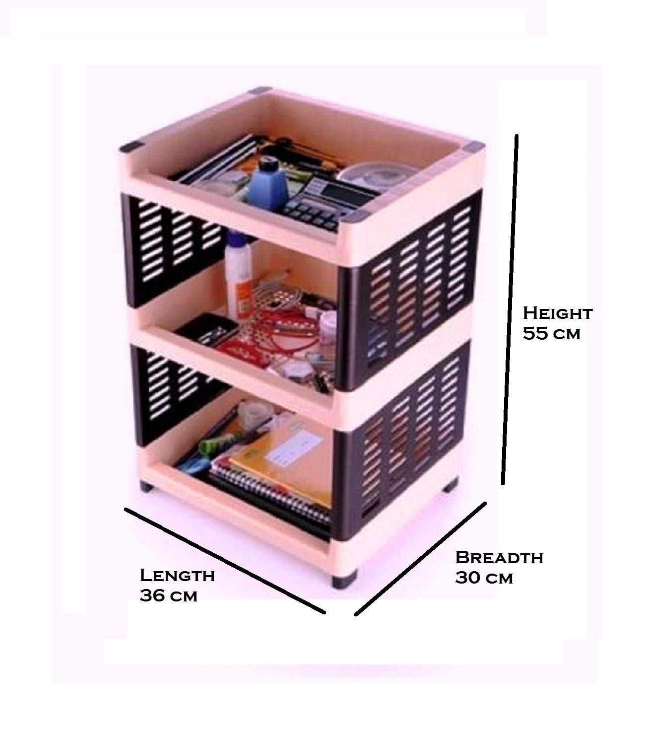 Sonal Viva Plastic Rack - Kitchen, Office & Bathroom Storage -3