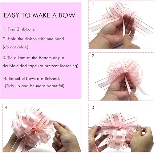 Miniatura 3 de 6 lazos para tirar, lazos para envolver regalos, lazos para cestas de boda, lazos de regalo, lazos grandes para regalos