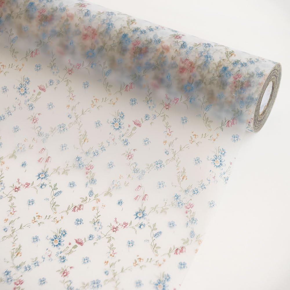 Floral Trail - Self-Adhesive Printed Window Film Home Decor(Roll)