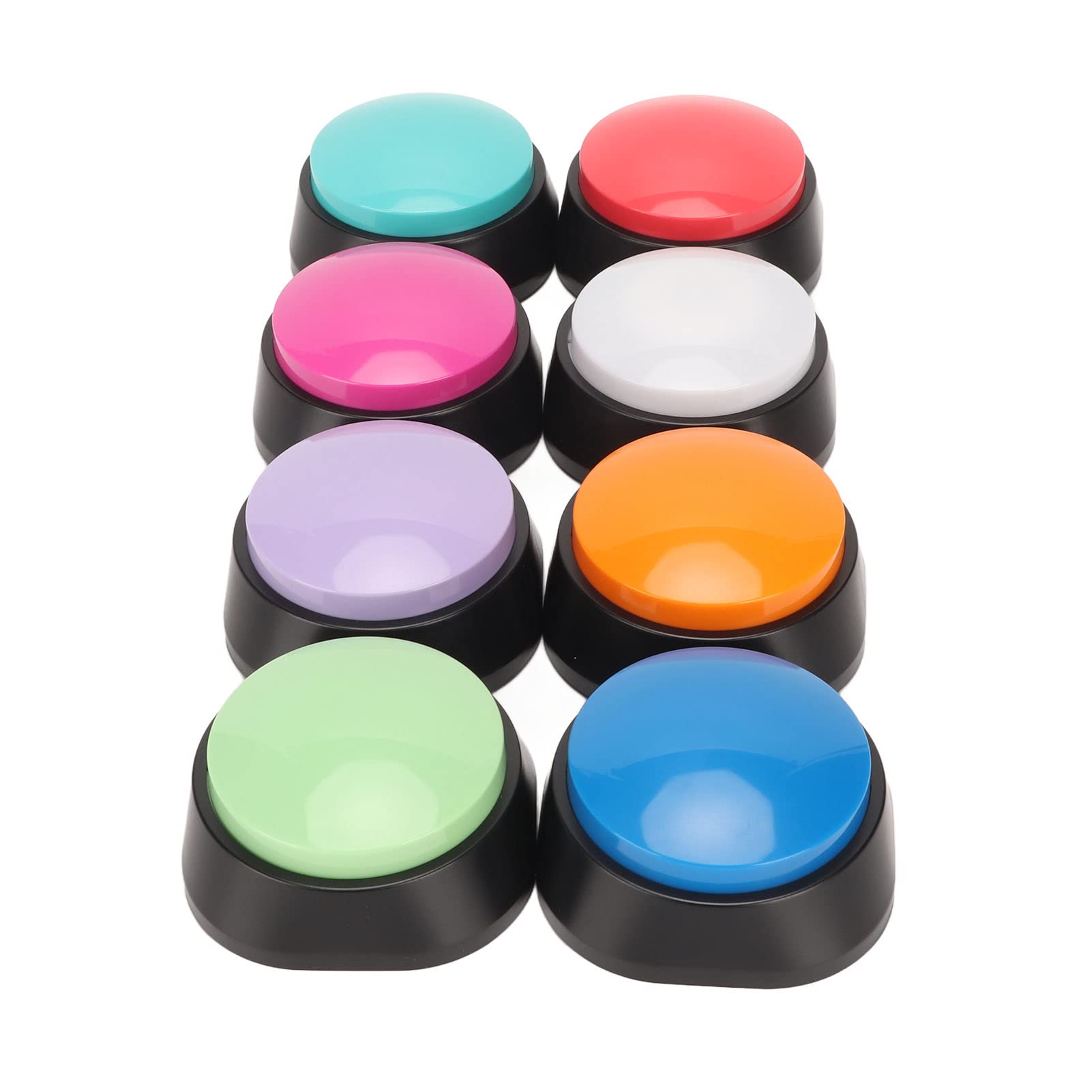 Bewinner 8 Stück Sprachaufnahme-Tasten 30s Haustiertraining Buzzer