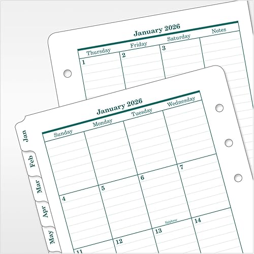 Miniatura 9 de FranklinCovey - Pestañas originales de calendario mensual de dos páginas (clásico, enero de 2024 - diciembre de 2024)