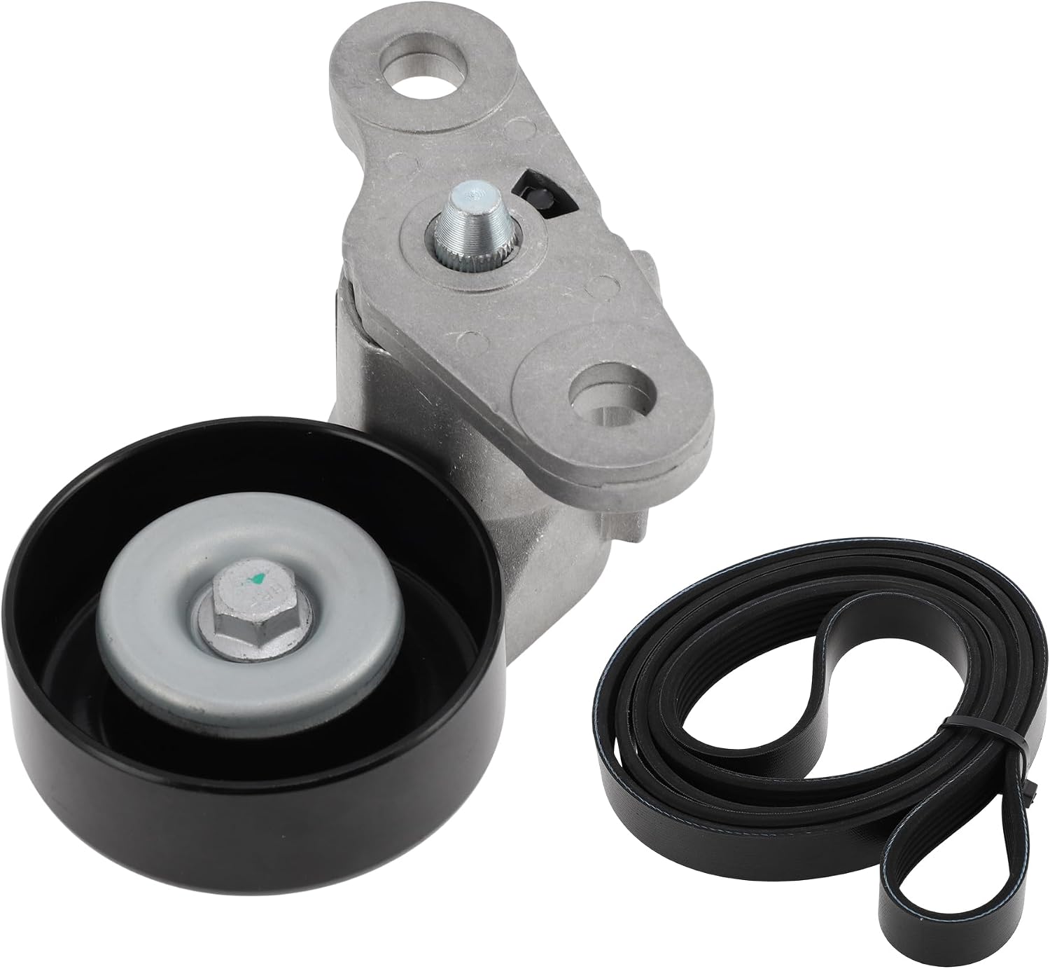1 Set Drive Belt Tensioner Kit for Chevrolet Silverado 1500 1999-2008 Serpentine Belt Drive Kit with Tension 90K38159/ACK040378HD/19311139