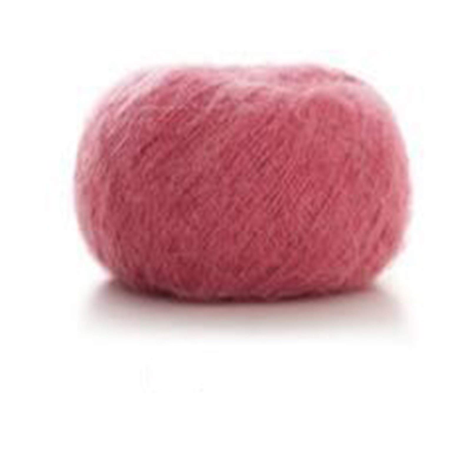 WESET 25 G / 325 M/Ball Thin Mohair Wool Yarn Plush Fine Wool Crochet Hand Knitting (Color : 4)