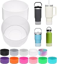 PICcircuit 2PCS for Stanley Boot, Silicone Bottom for Quencher Adventure 40oz 30oz IceFlow 20oz 30oz Bottle&for Hydroflask Tumbler 12-24oz for Stanley Cup Accessories Avoid Scratches&Noise
