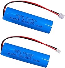 18650 Battery with PH2.0/2P and XH2.54/2P Connector 3.7V 5000mAh for DIY Electronics, Toys, Lighting, Bluetooth Devices etc