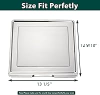 Vista 2 de SP301 SP201 Bandeja de migas de repuesto para bandeja inferior Ninja 304 Acero inoxidable Foodi horno de doble calor FT205CO SP251Q FT301 FT201A