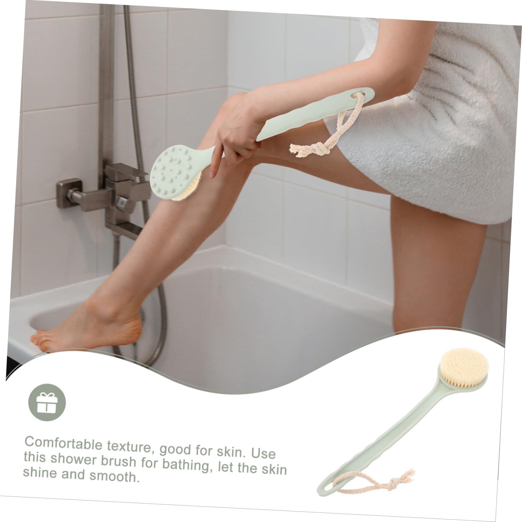 minkissy 5 Pezzi Spazzola Esfoliante Per La Schiena Spazzola Per La Schiena Da Doccia Spazzola Per Lo Scrub Del Corpo Con Manico Retrattile Per Uomo Fornitura Di Prodotti Da Bagno Sicuri