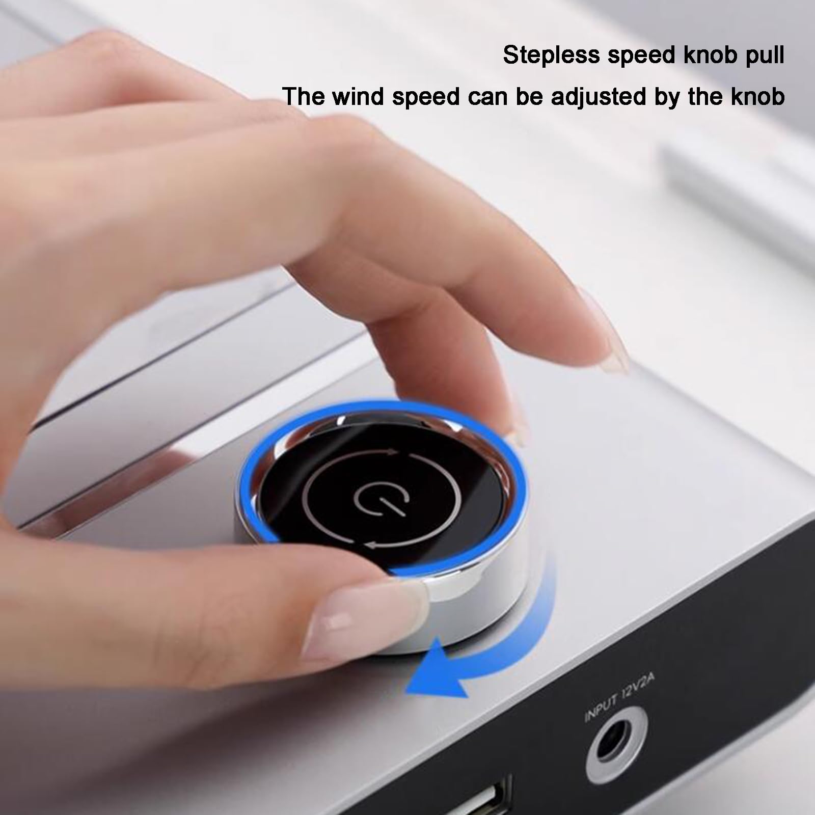 Aspirador De Uñas Recargable, Aspirador De Uñas Recargable, Succión Ajustable, Velocidad Máxima De 4500 RPM, con 4 Ventiladores Y Filtros Reutilizables