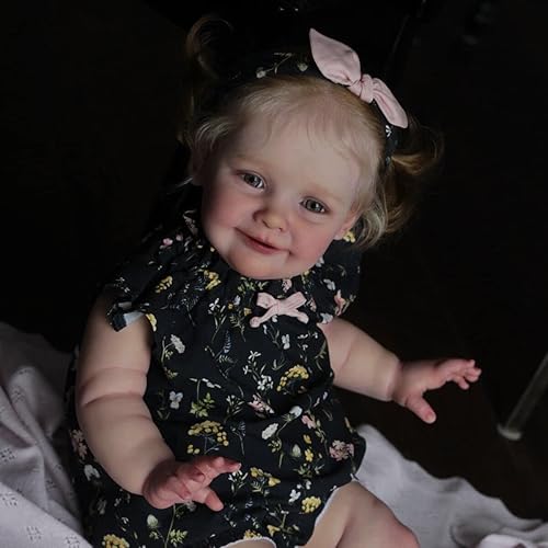 Anano Muñecas de bebé Reborn, muñecas realistas de 24 pulgadas, muñecas de bebé de aspecto real, extremidades de vinilo de silicona, muñeca de bebé