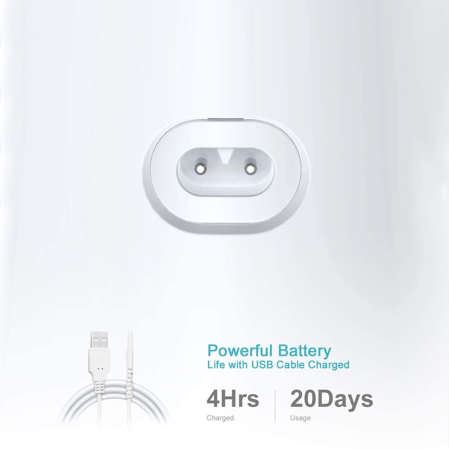 Irrigateur Oral Dentaire Portable avec 3 Modes, 6 Conseils à Jet remplaçables, nettoyant de Dents imperméables Rechargeable for la Maison et Les Voyages -300ml Réservoir détachable