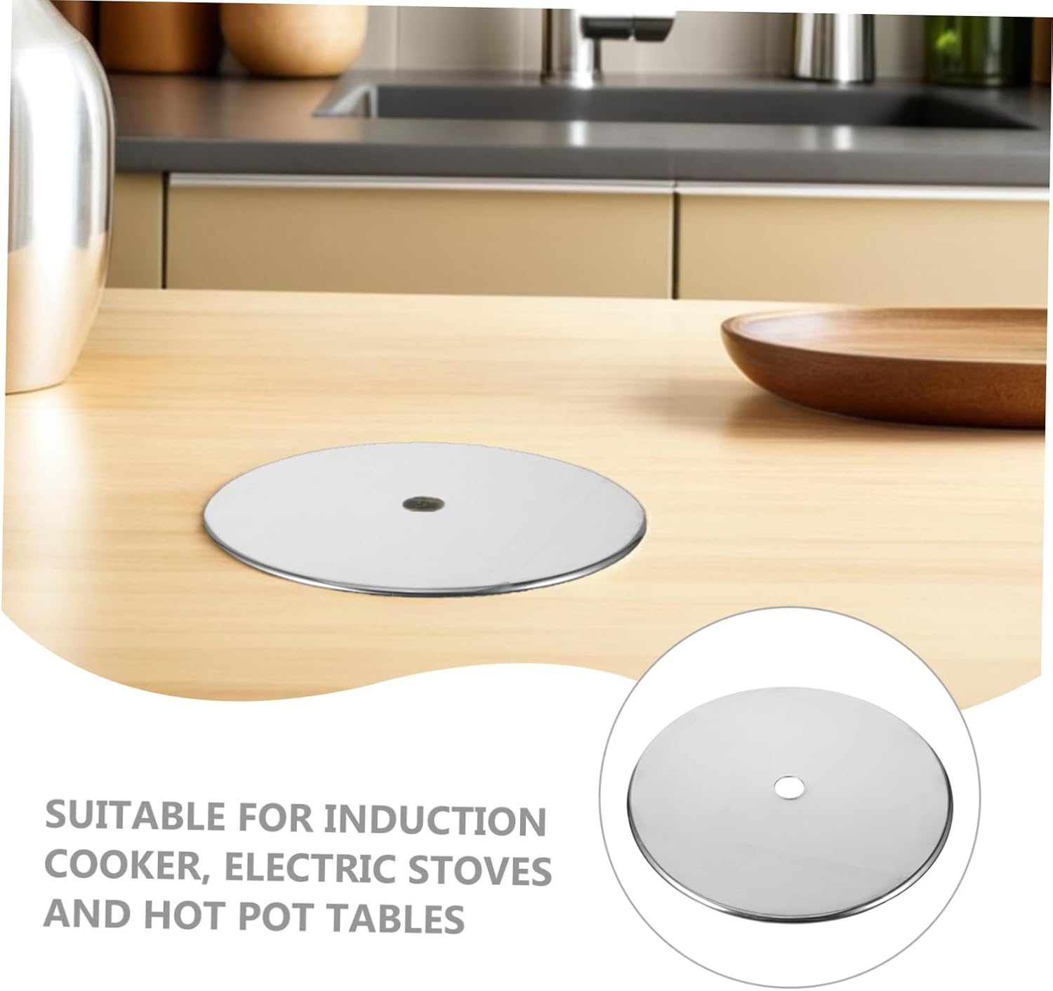 Induction Cooktop Adapter Plate Heat Diffuser Disc for Electric Cooker Plate
