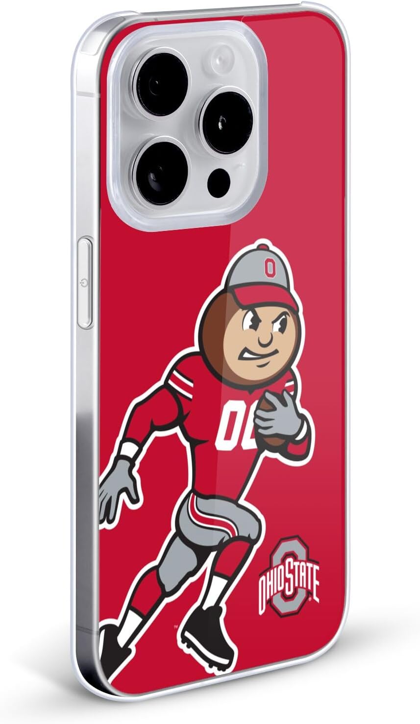Head Case Designs Officially Licensed Ohio State University Mascot Oversized Football Graphics Hard Back Case Compatible with Apple iPhone 16