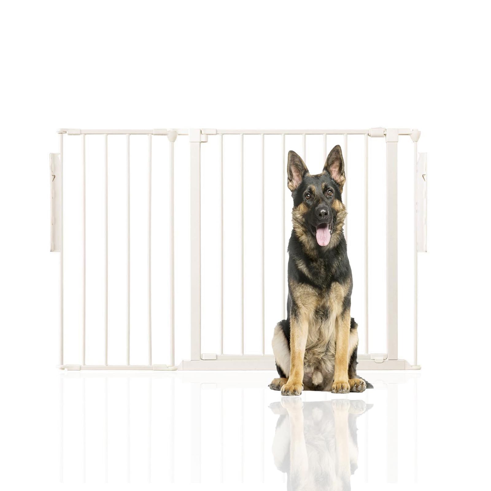 Bettacare Premium Multi Panel Flexible Pet Barrier, up to 128cm Wide, White, 70cm High, Dog Barrier for Pets Dogs and Puppy, Puppy Barrier suitable for Indoor and Outdoor use, Easy Installation