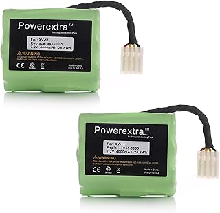 Best Powerextra 7.2V 4000mAh Battery Compatible with Neato XV-11 XV-12 XV-14 XV-15 XV-21 XV-25, XV Essential, XV Signature Pro Robotic Vacuum Cleaners Replacement Neato Battery 945-0005 205-0001 ( 2 Pack ) Review 