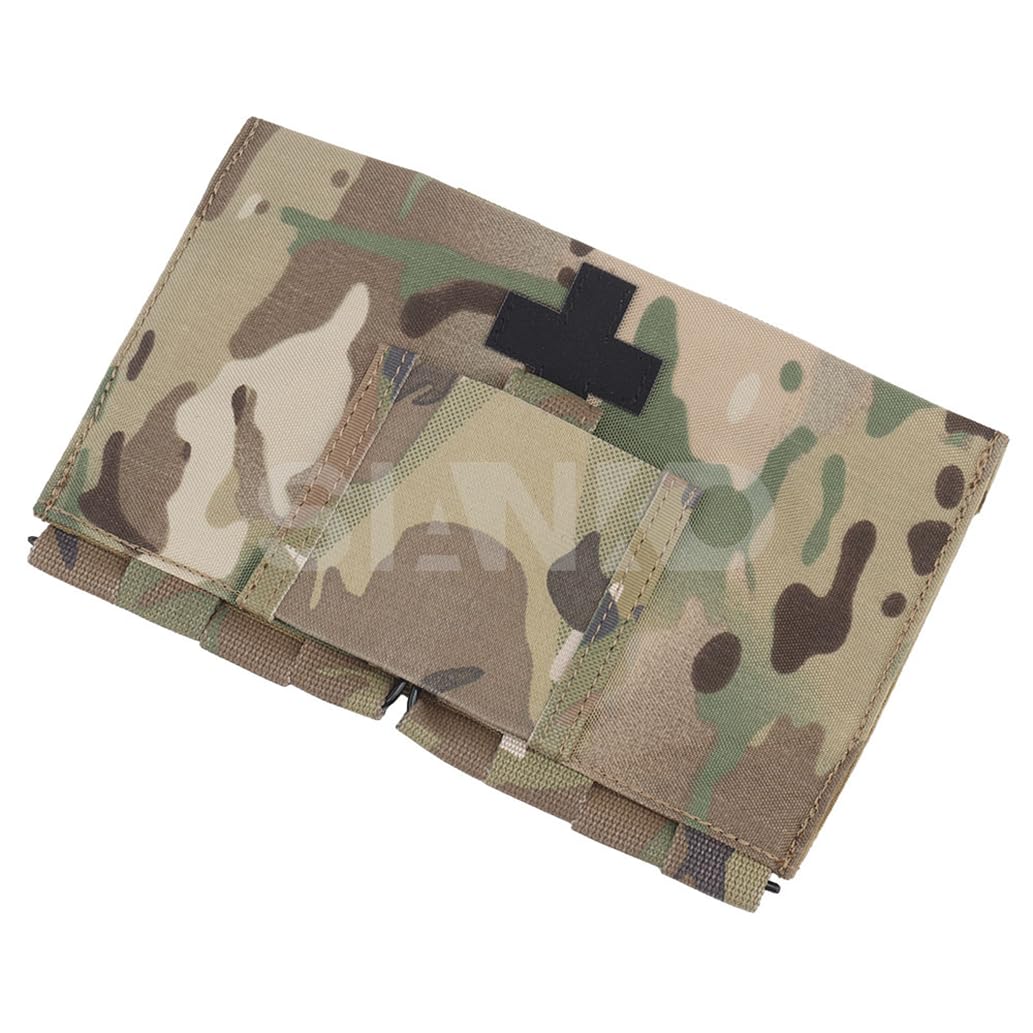 Bolsa táctica militar Molle IFAK para exteriores, airsoft, caza, kit de primeros auxilios de emergencia médica, bolsa EMT, chaleco MOLLE cinturón, accesorio de mochila