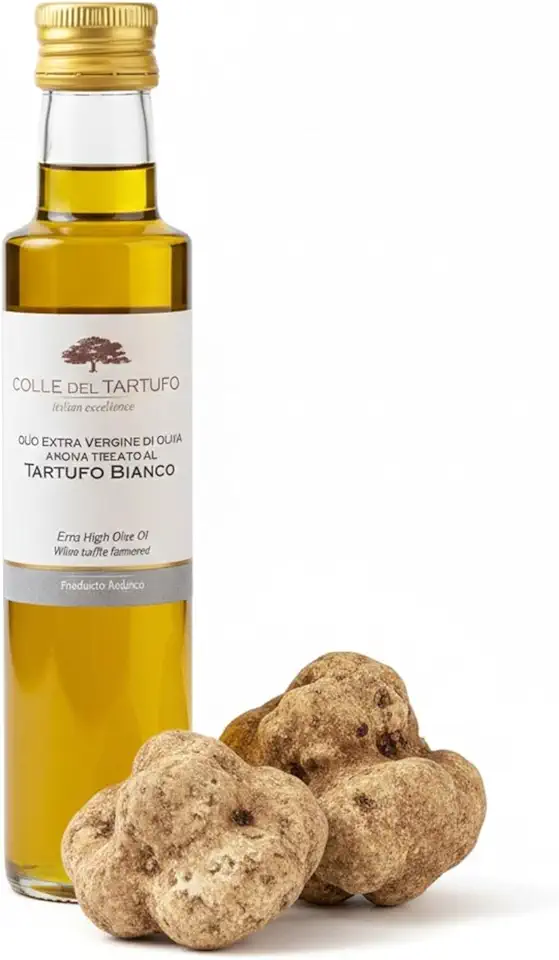 Azeite Extra Virgem Trufado Colle del Tartufo 250ml | Azeite Gourmet com Trufa, Aroma Intenso, Ideal para Finalizações