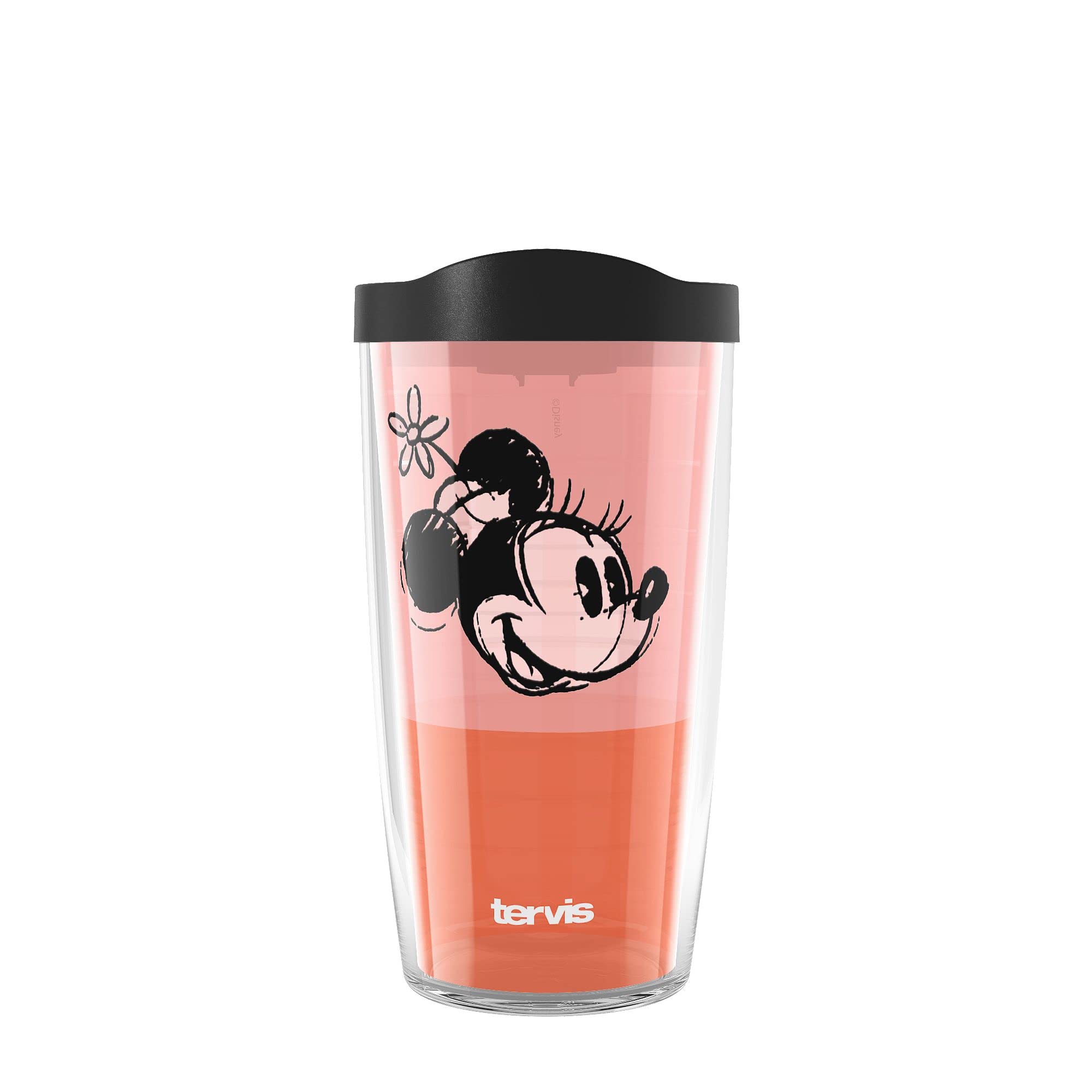 Tervis Minnie Disney Fundamentals Collection Made In Usa Double Walled Insulated Tumbler Travel Cup Keeps Drinks Cold & Hot, 16Oz,