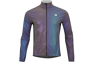 Darevie Men's Holo Cycling Jacket: Dazzle the Streets with Reflective Radiance