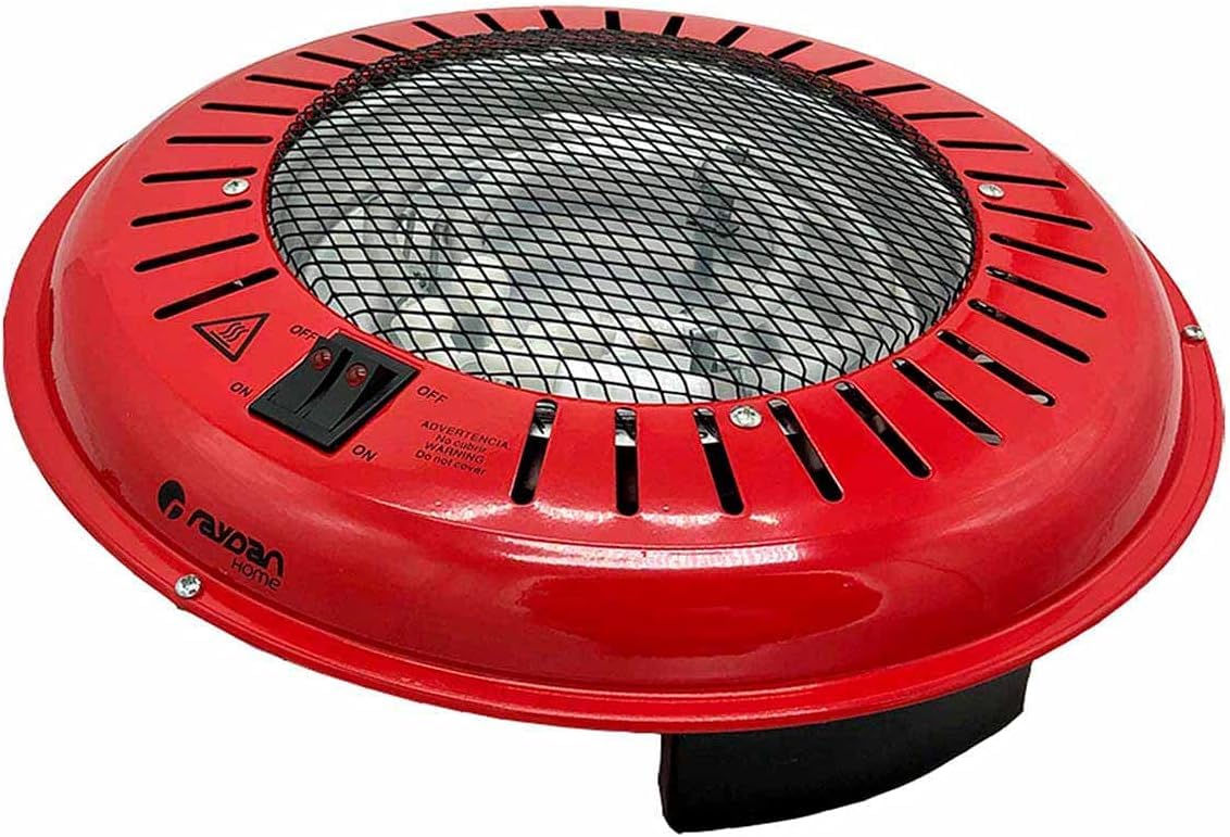 Home Brasero Eléctrico, Rojo, 800W, One Size UBOON