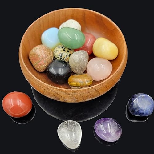 Miniatura 4 de 15 tipos de piedras pulidas pulidas seleccionadas a mano, cristales energéticos naturales de rocas y minerales, muestras de piedras curativas de