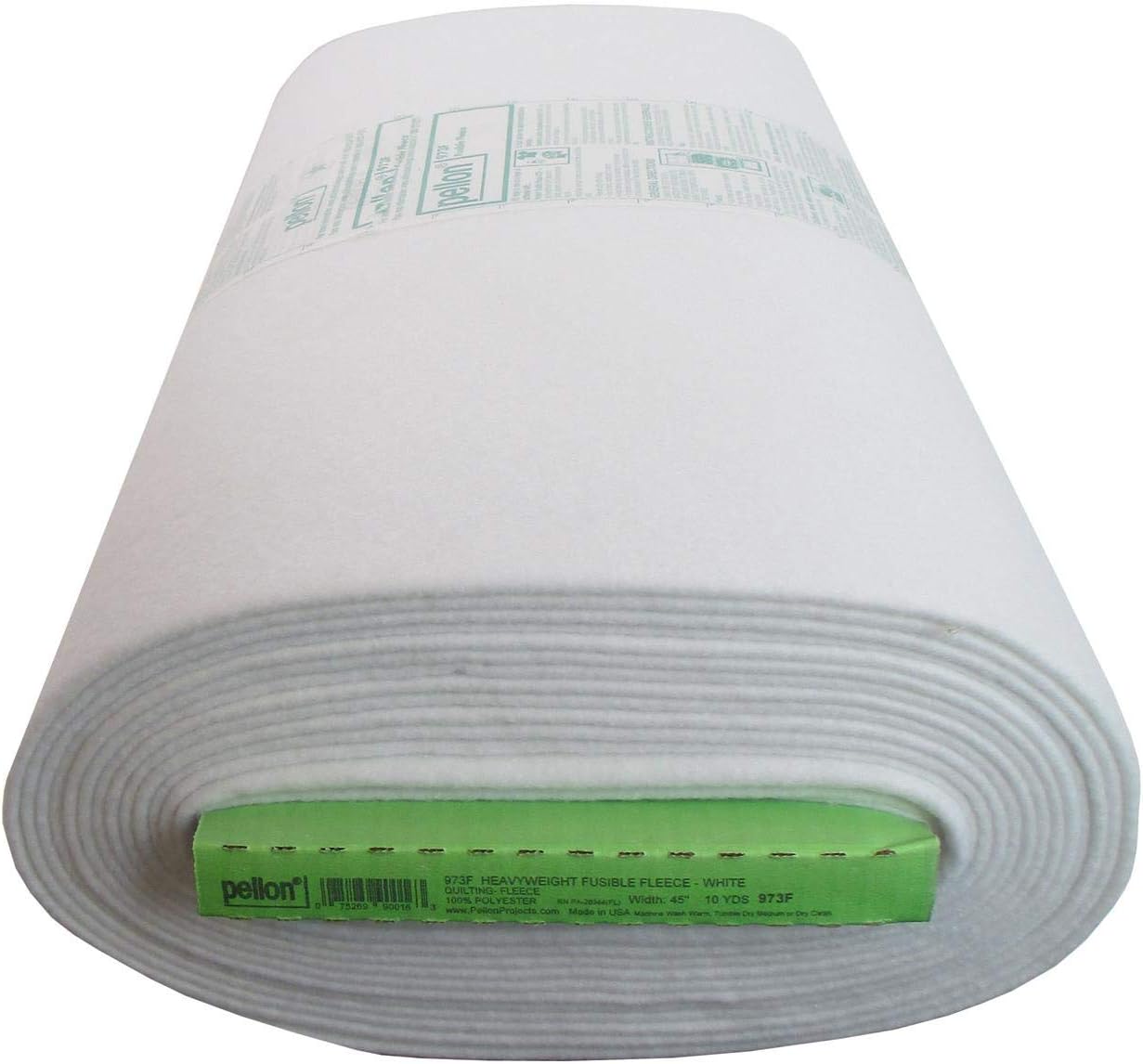 Pellon Fleece Fusible Heavyweight 45x10yd White (10 Yard)