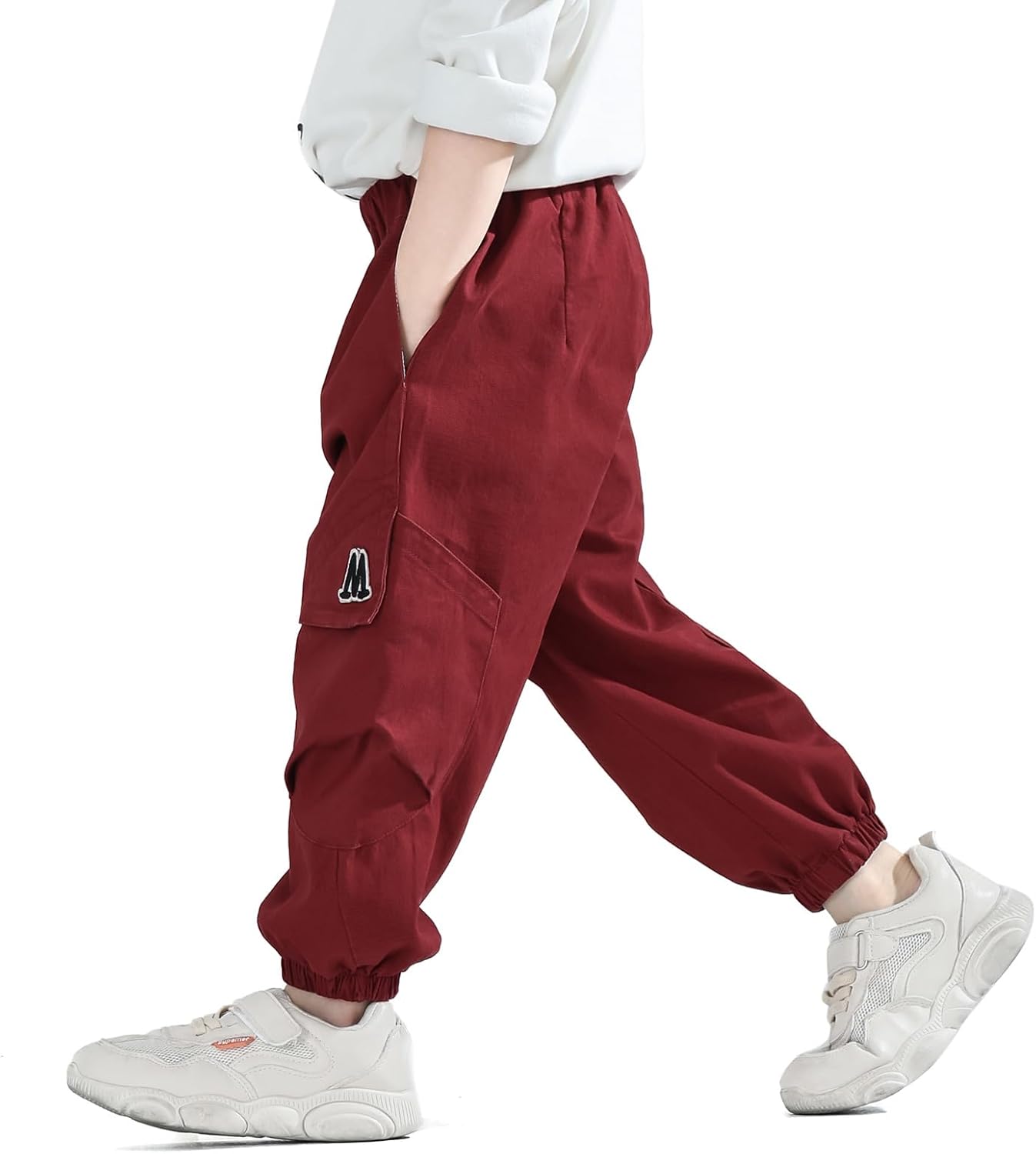 MINI PANDA Toddler Pants Boys& Girls, Relaxed Stretch Twill Toddler Casual Pants